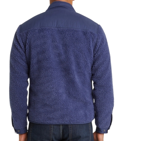 Peter Millar Autumn High Pile blue zip front Fleece Jacket sz 2XL - Picture 3 of 11